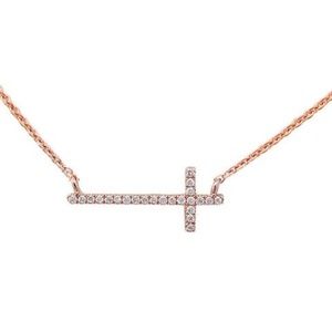 rose gold diamond pendant